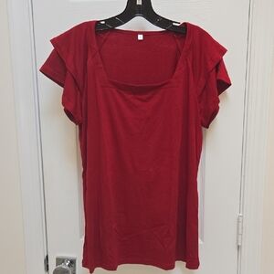 EUC Red Women's Top